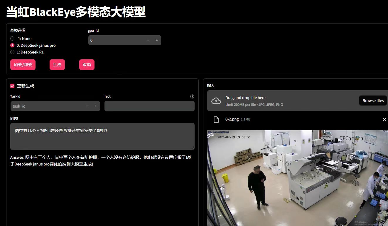 ag真人科技BlackEye多模态视听大模型完成DeepSe