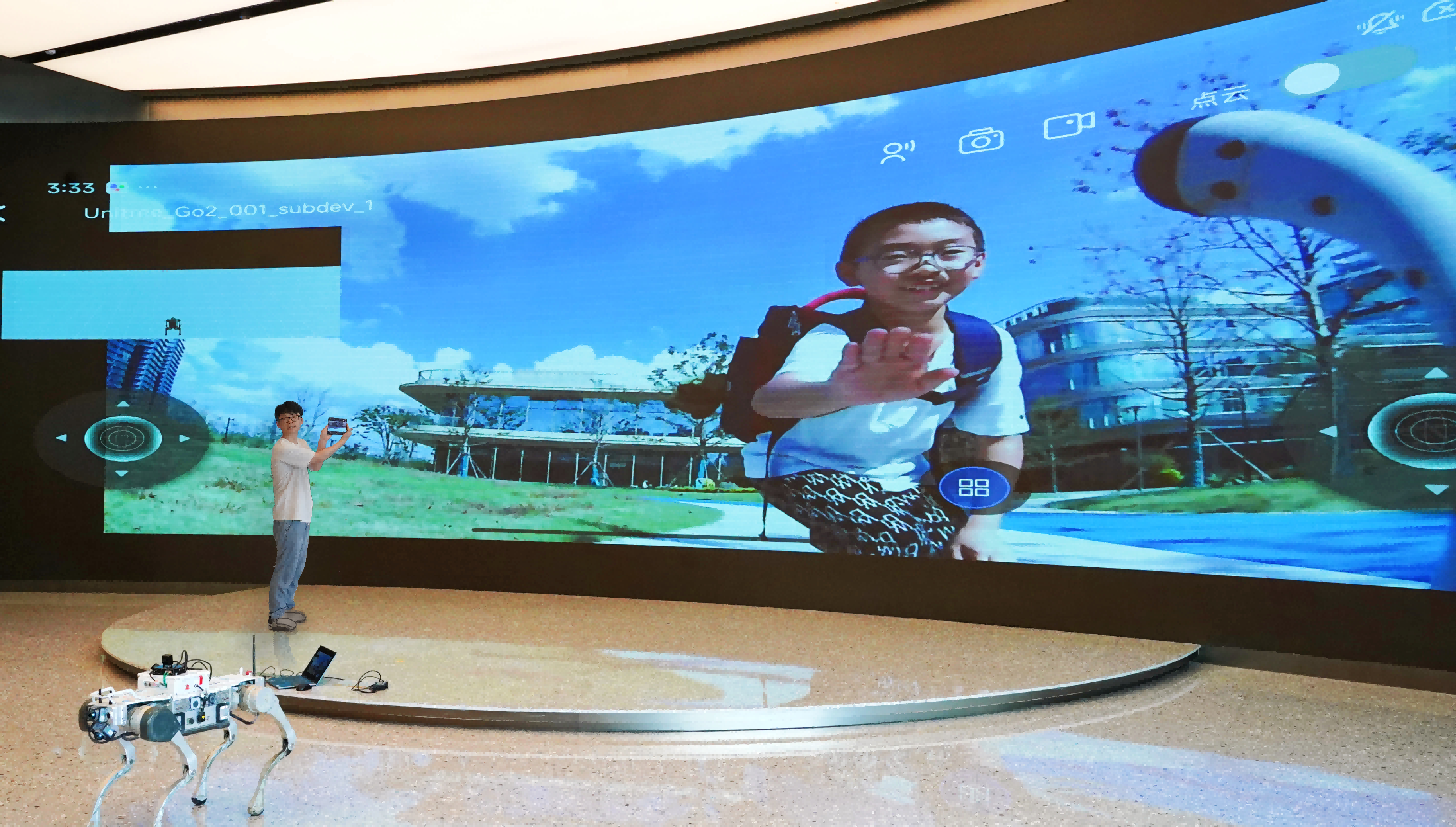 ag真人科技正式首发「BlackEye Vision机器人超远距离远程操控系统」